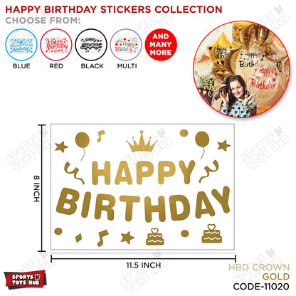 Happy Birthday Balloons Sticker Collection
