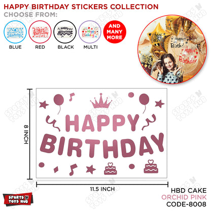 Happy Birthday Balloons Sticker Collection