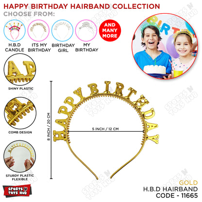 Happy Birthday Birthday Sparkle Hairbands