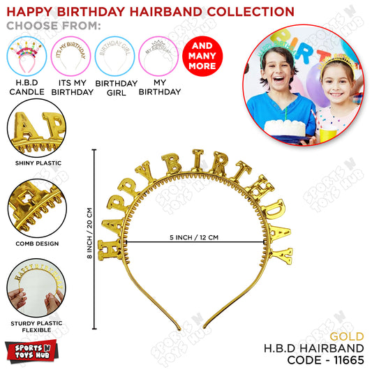 Happy Birthday Birthday Sparkle Hairbands
