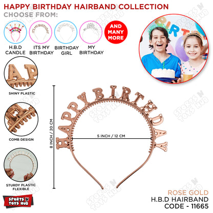 Happy Birthday Birthday Sparkle Hairbands