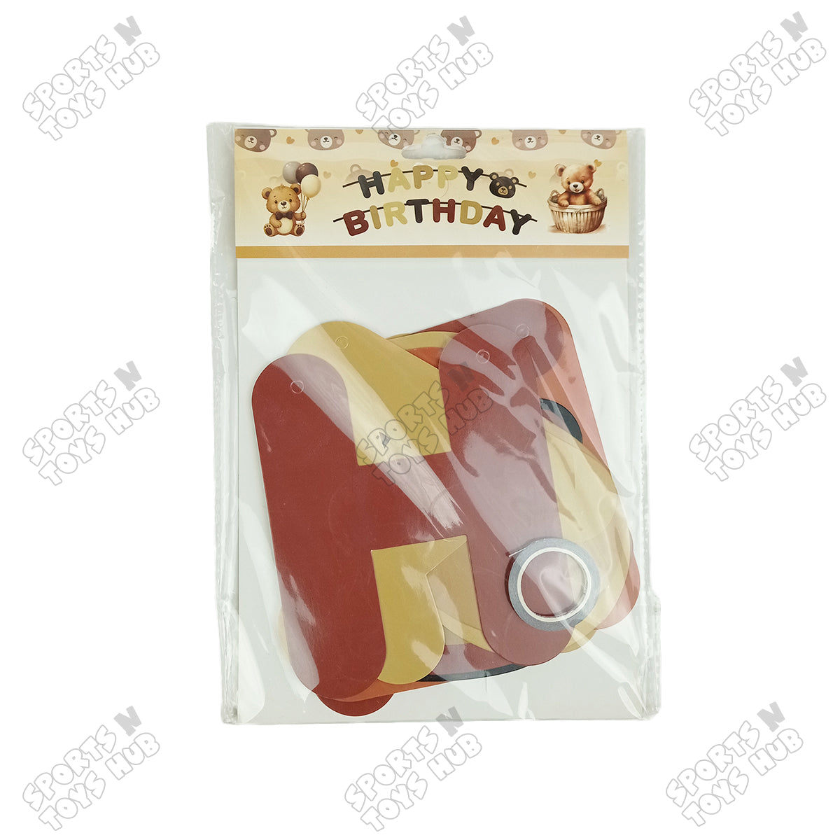 Happy Birthday Teddy Bear Card Banner