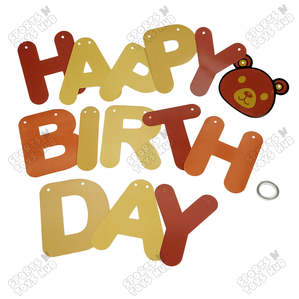 Happy Birthday Teddy Bear Card Banner