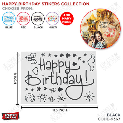 Happy Birthday Balloons Sticker Collection