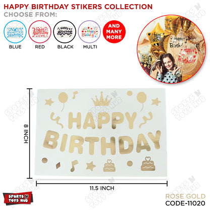 Happy Birthday Balloons Sticker Collection