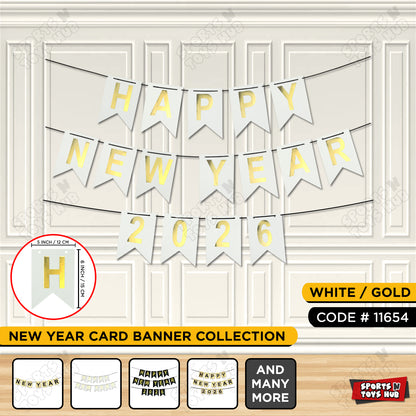 Happy New Year 2026 Card Banner