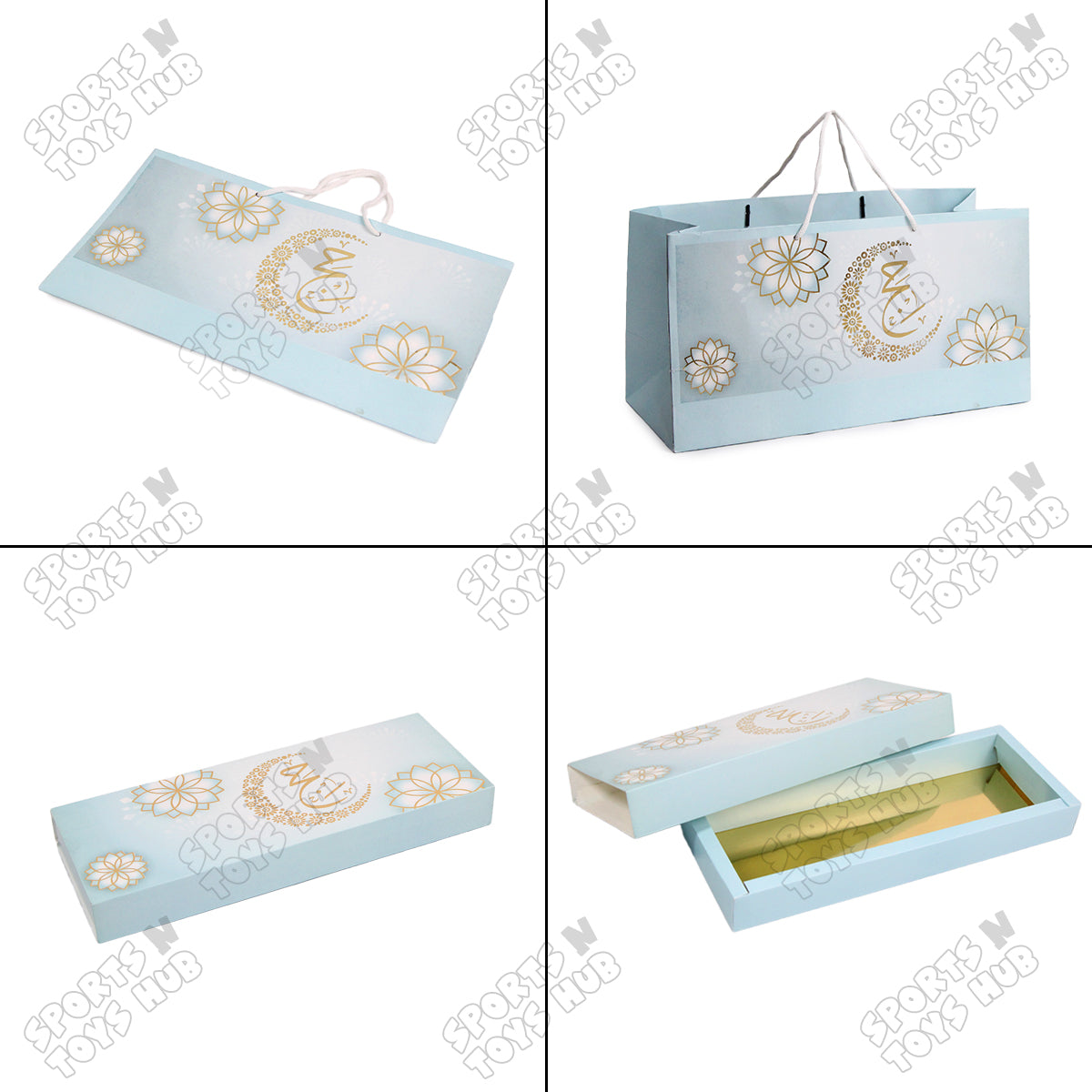 Pack Of 12 Hajj Mubarak Bag & Boxes