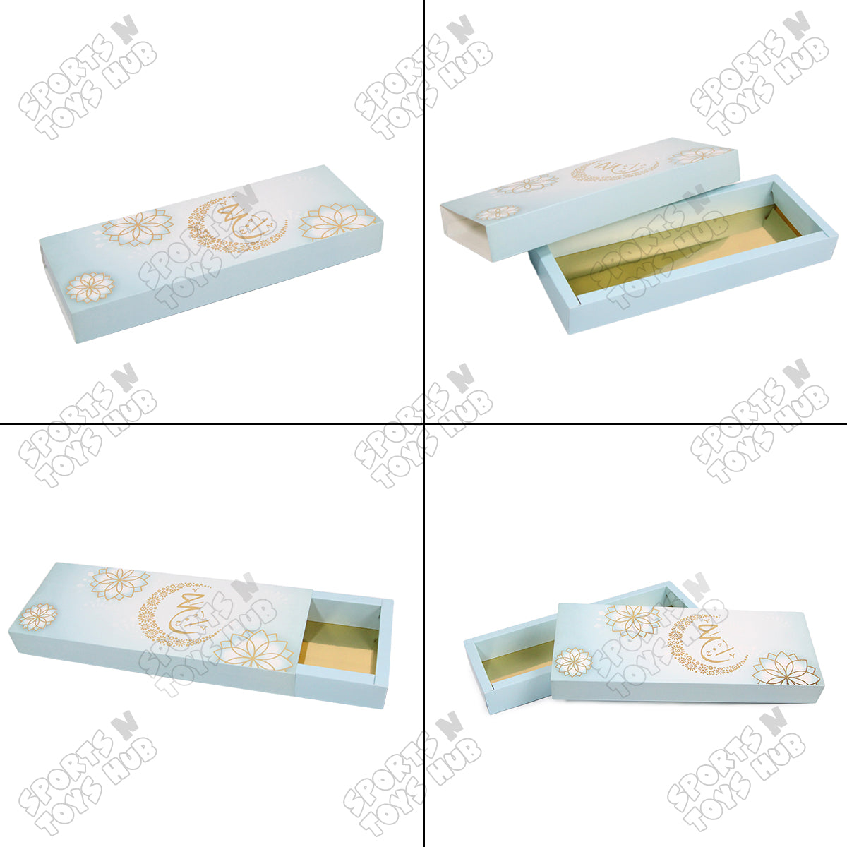 Pack Of 6 Hajj Mubarak Box - 13x5x1.5 Inch