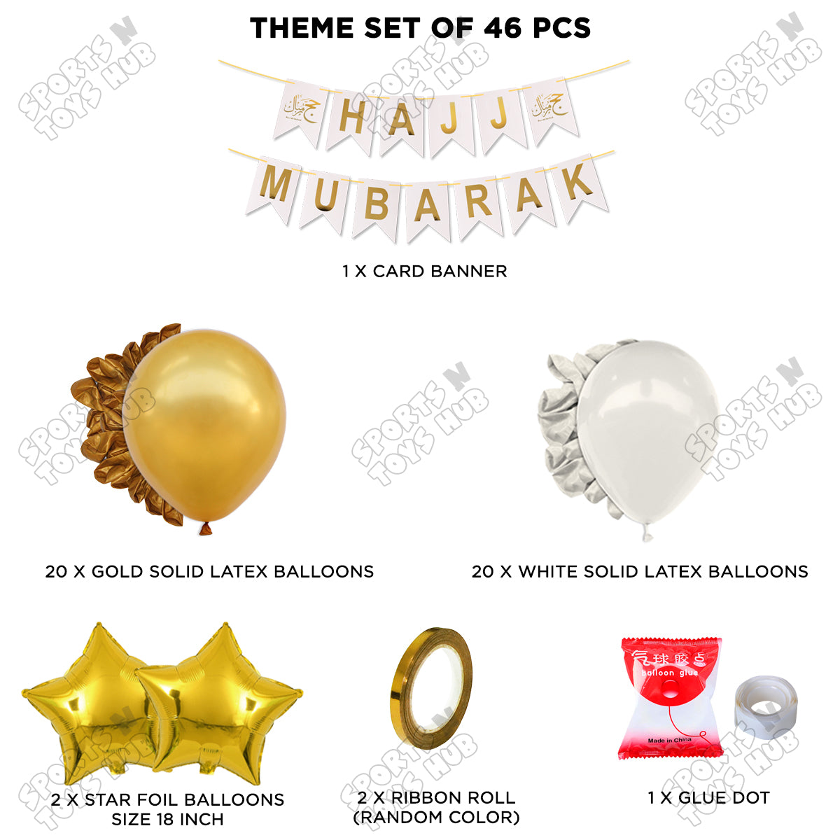 Hajj Mubarak White Card Banner Theme Collection