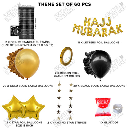 Hajj Mubarak Rectangle Curtain Theme Collection