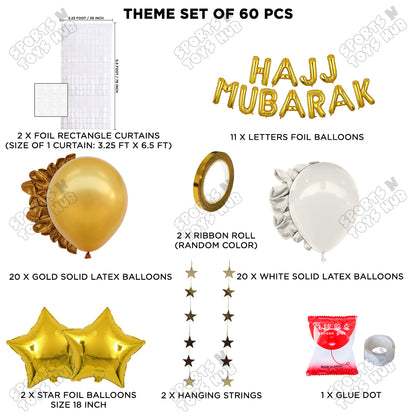 Hajj Mubarak Rectangle Curtain Theme Collection