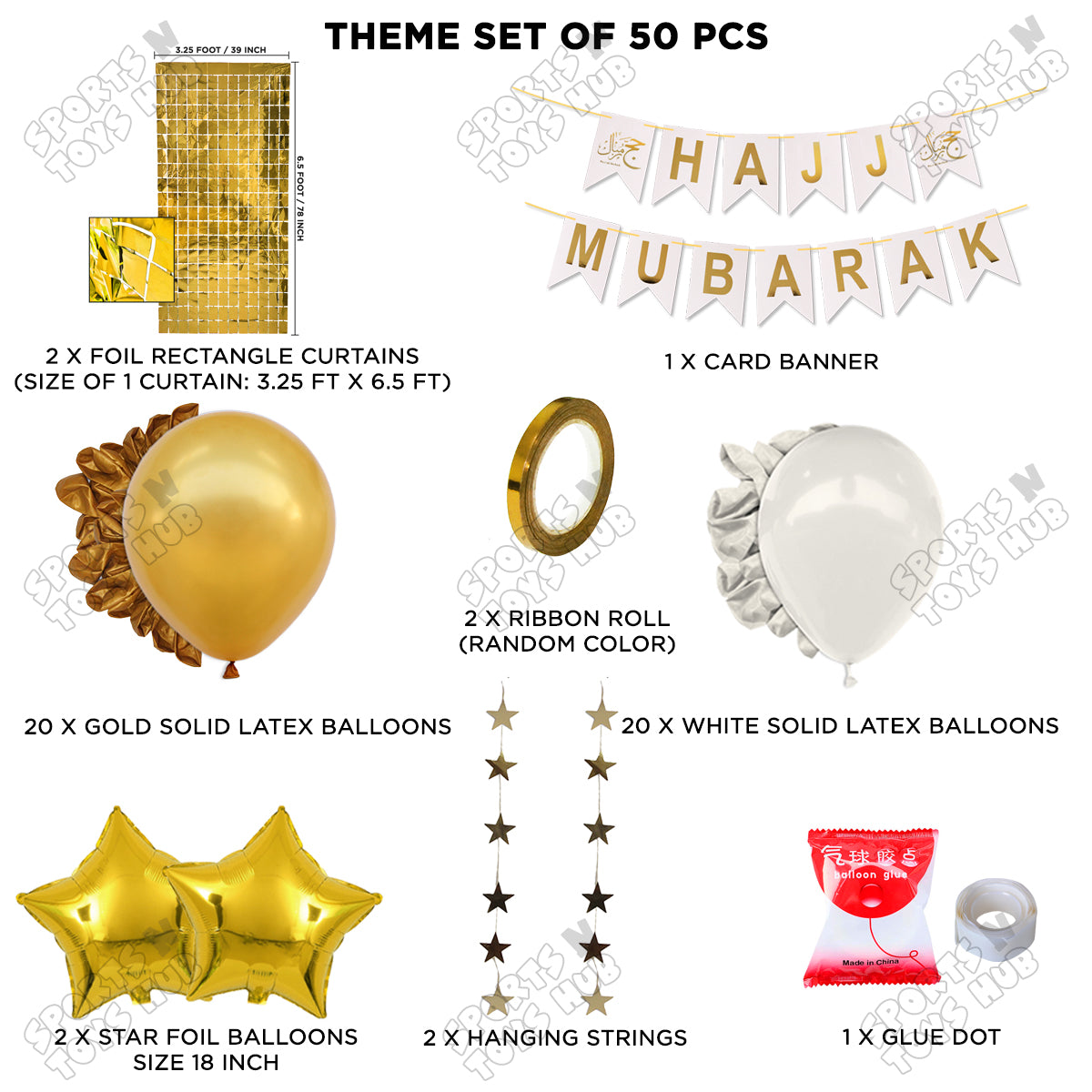 Hajj Mubarak White Card Banner Theme Collection
