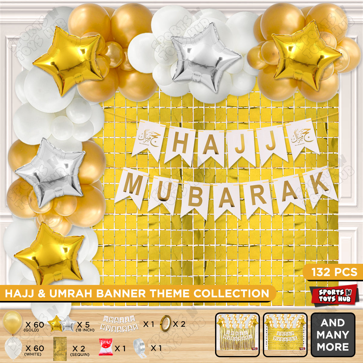 Hajj Mubarak White Card Banner Theme Collection