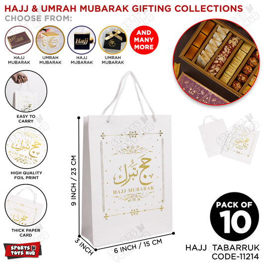 Hajj Mubarak Gift Bag Collection -  10 Pcs