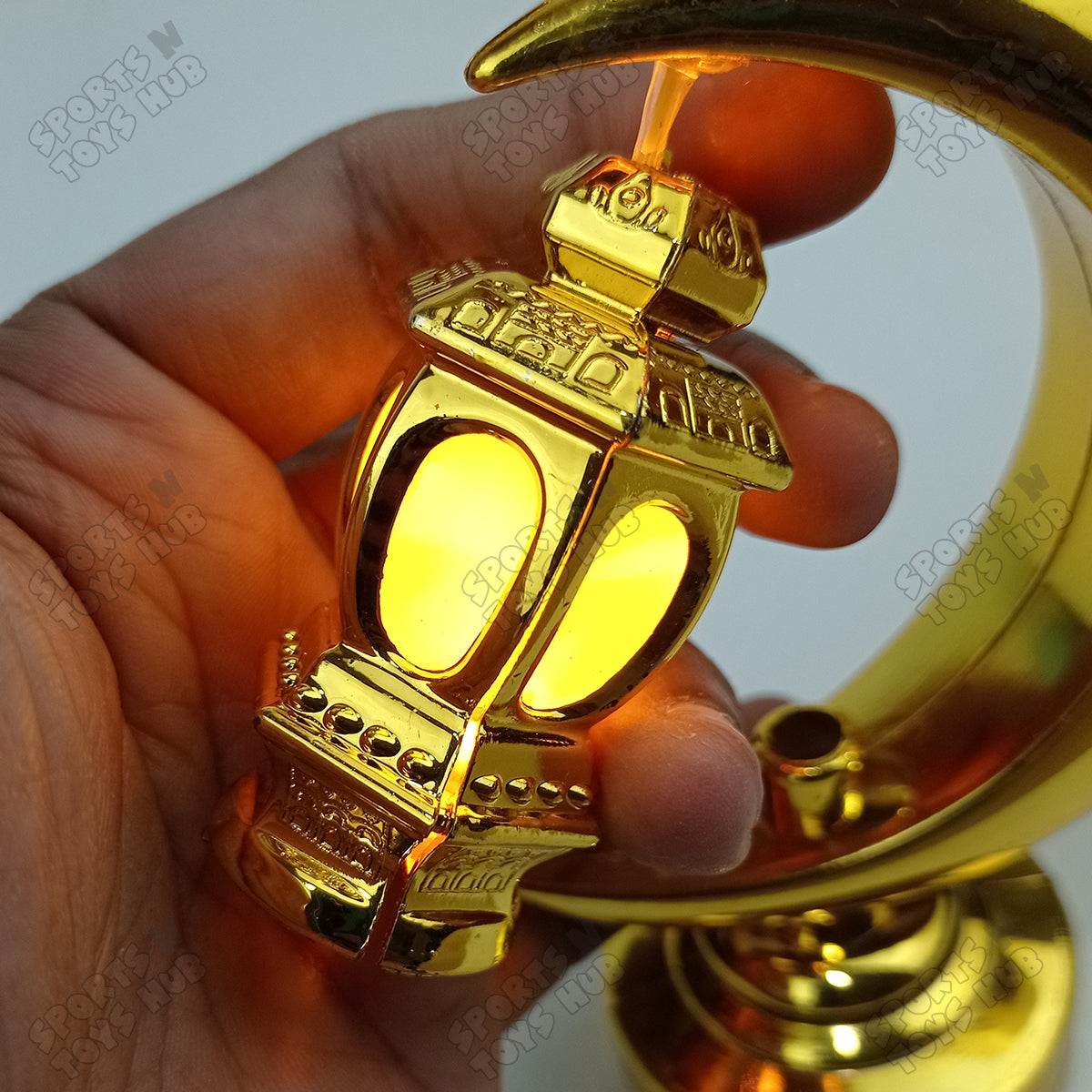 Half Moon Shape LED Lantern Table Stand