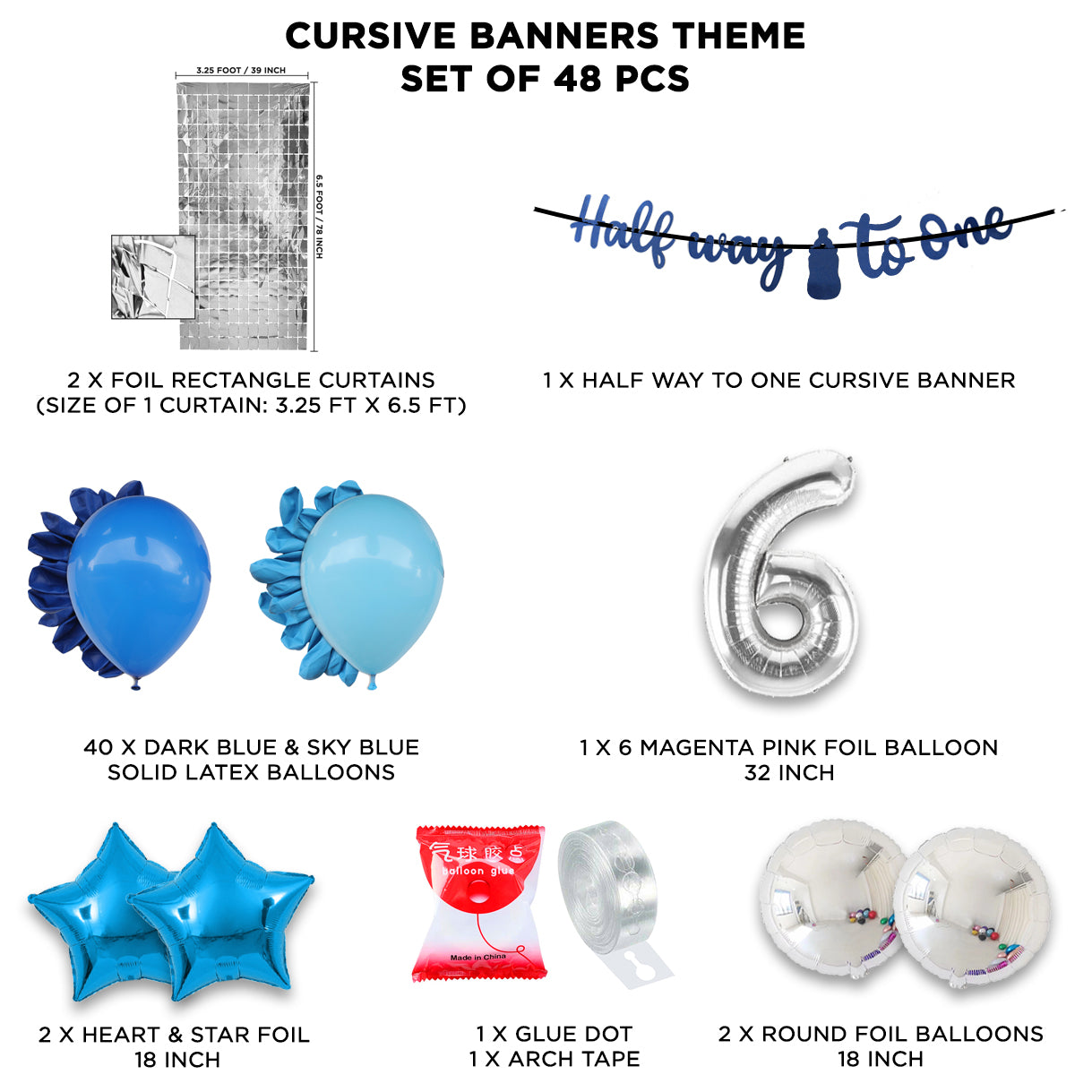 Half Way To One Cutout Banner Arch Theme