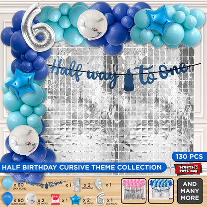 Half Way To One Cutout Banner Arch Theme