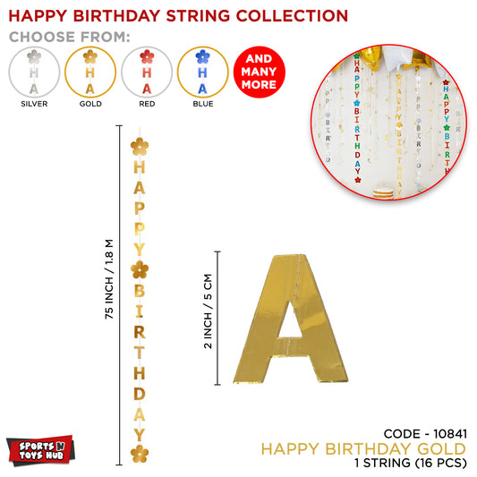 Happy Birthday Hanging Strings Collection