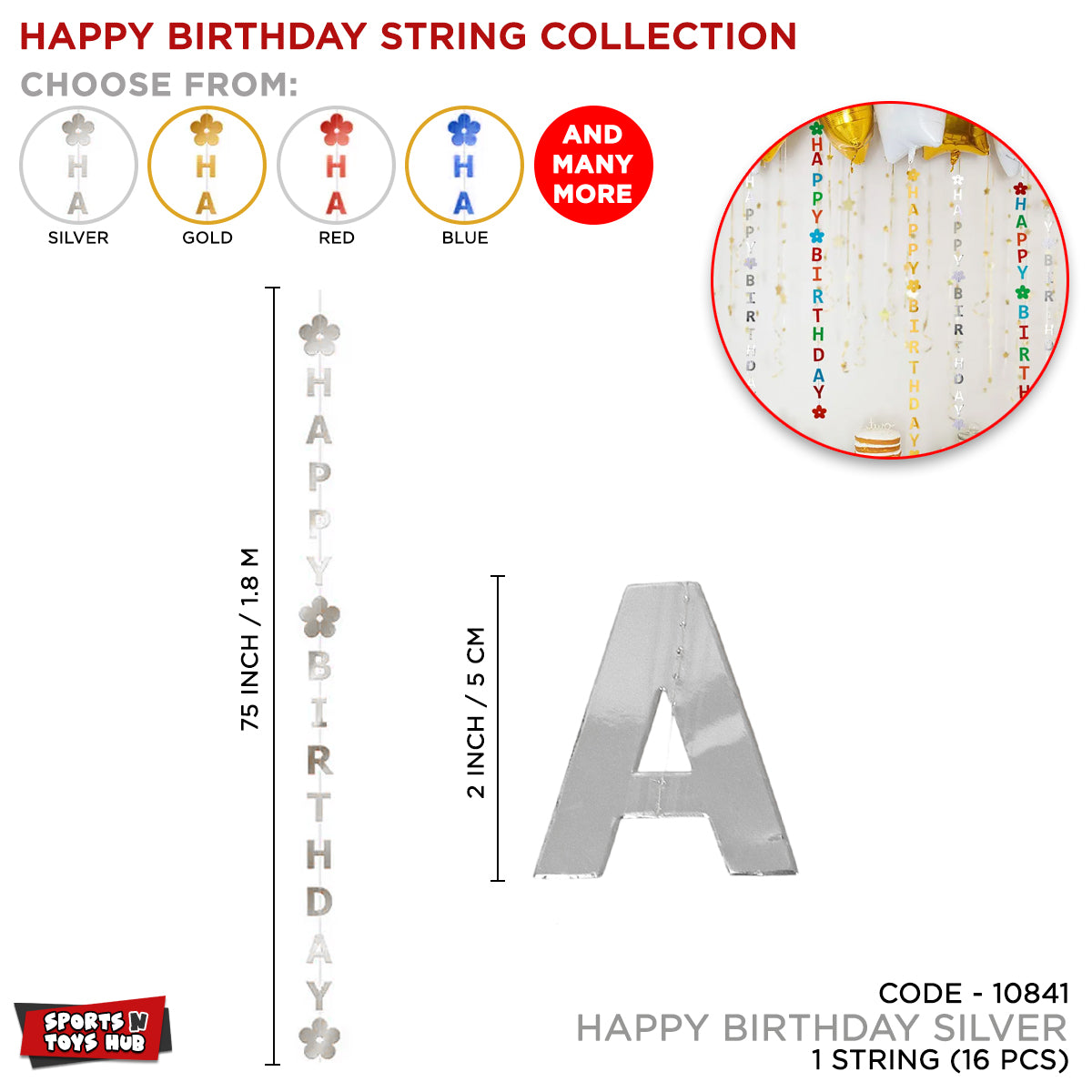 Happy Birthday Hanging Strings Collection