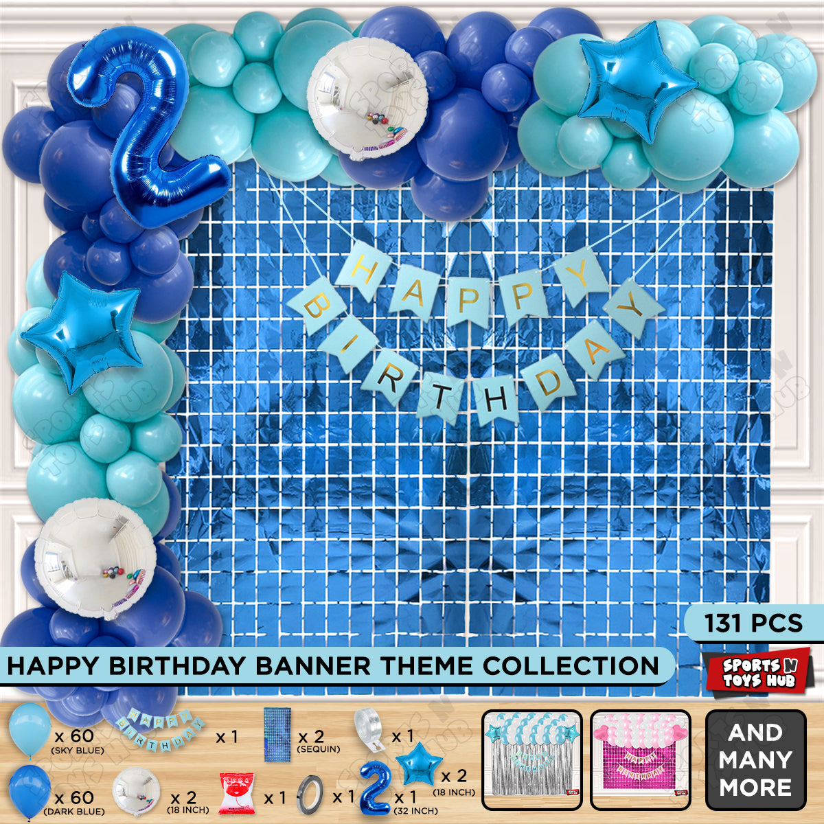 Second Birthday Card Banner Arch Theme