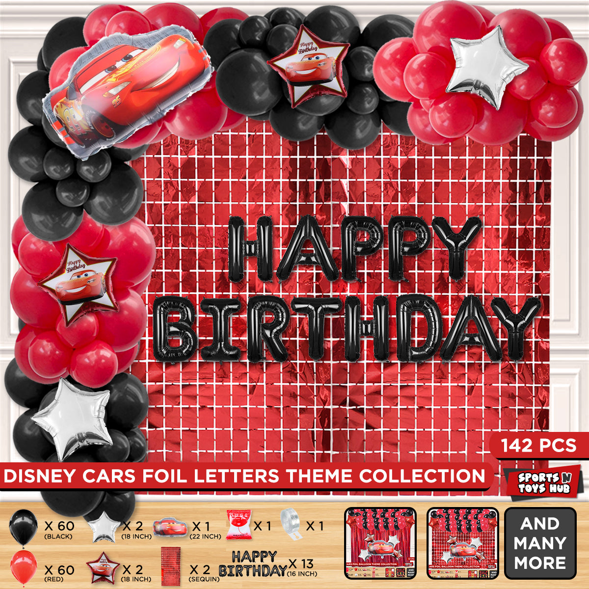 Happy Birthday Foil Letter Arch Theme