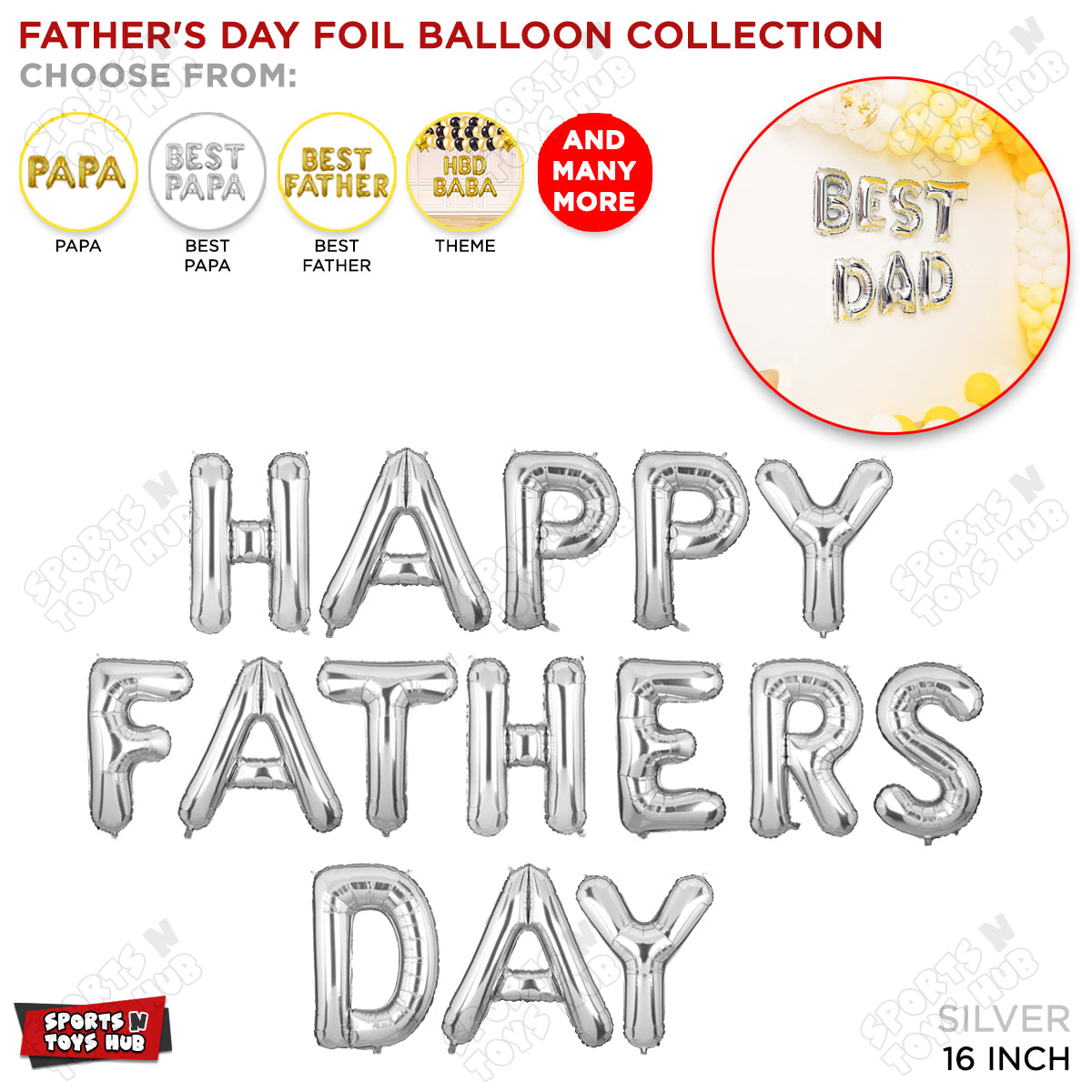 Happy Fathers Day Foil Letter Collection