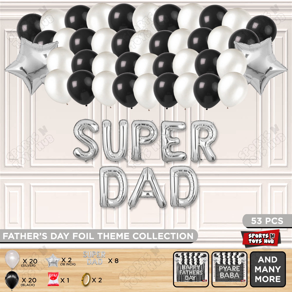 Super Dad Foil Letter Garland Theme Collection