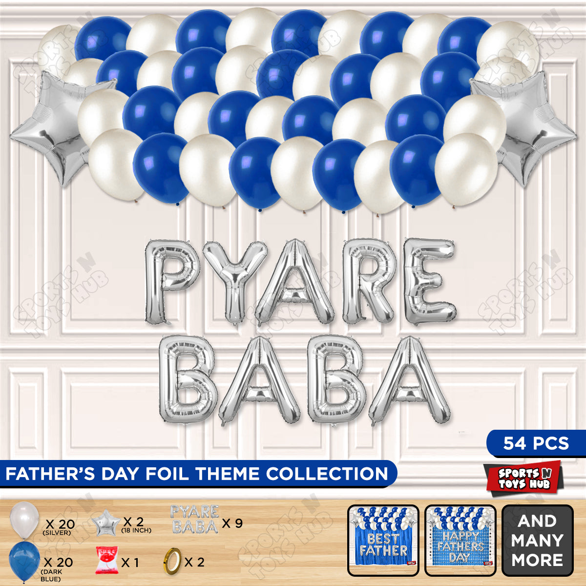 Pyare Baba Foil Letter Garland Theme Collection