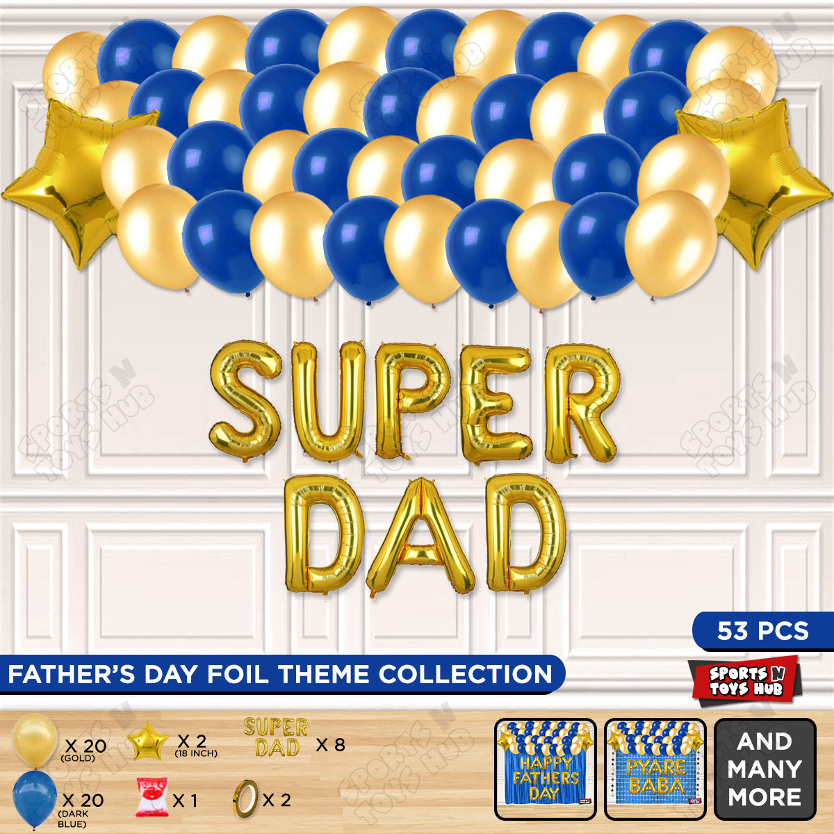 Super Dad Foil Letter Garland Theme Collection