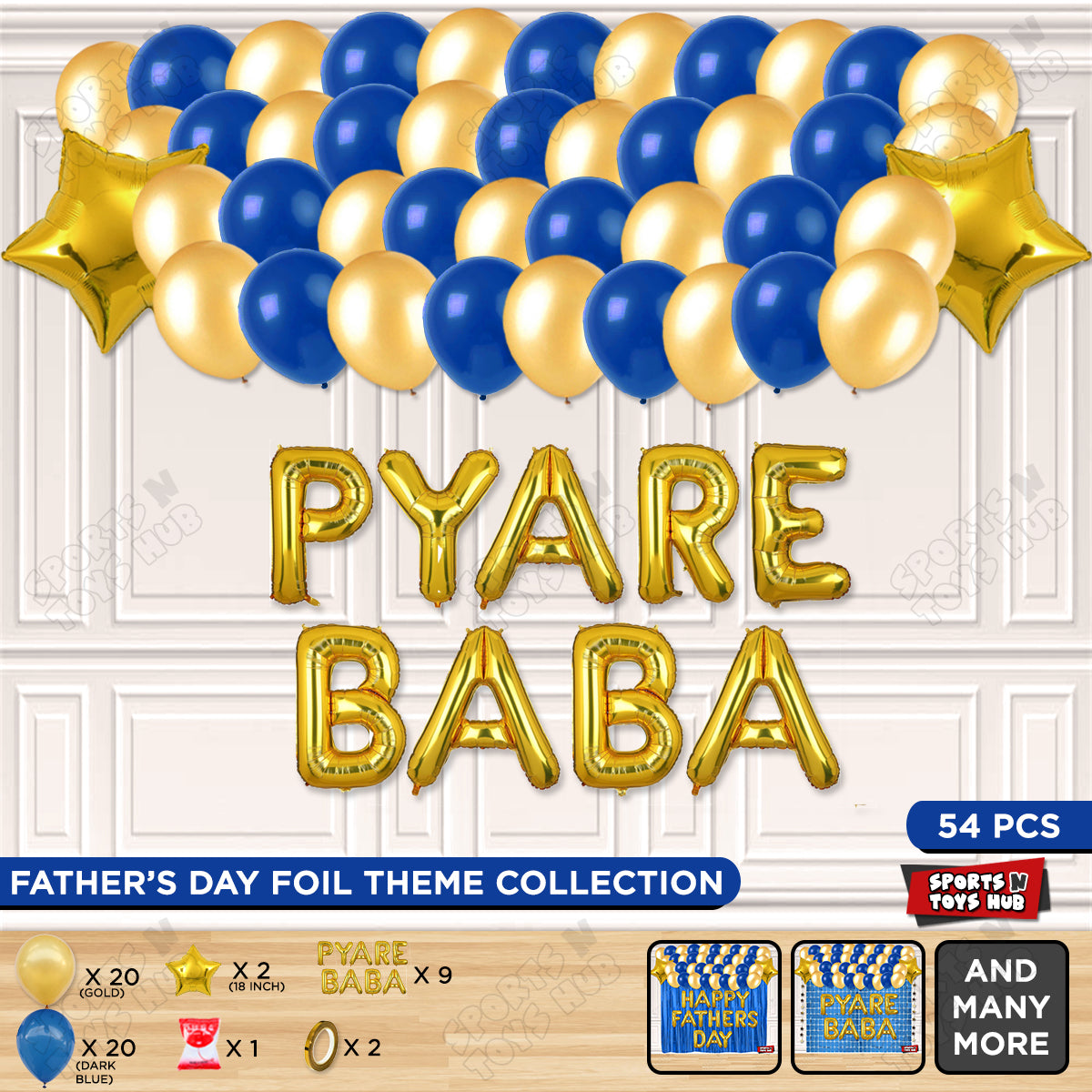 Pyare Baba Foil Letter Garland Theme Collection