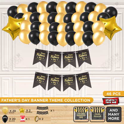 Happy Fathers Day Card Banner Theme Collection