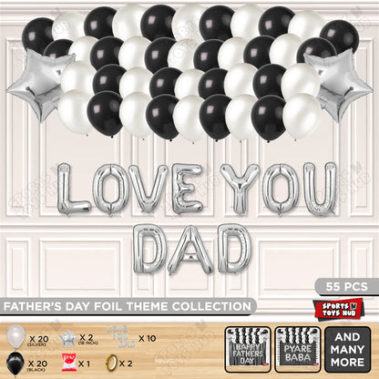 Love You Dad Foil Letter Garland Theme Collection
