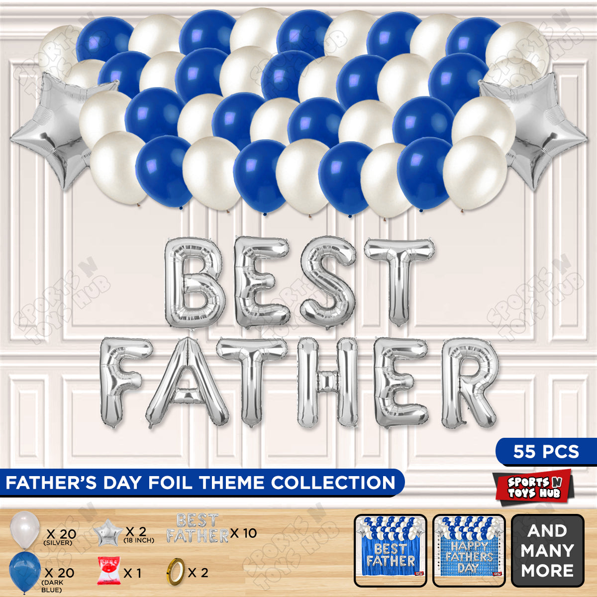 Best Father Foil Letter Garland Theme Collection