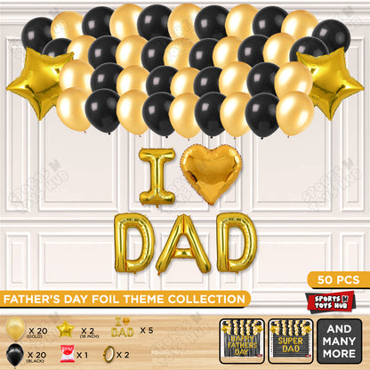 I ♡ Dad Foil Letter Garland Theme Collection