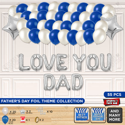 Love You Dad Foil Letter Garland Theme Collection