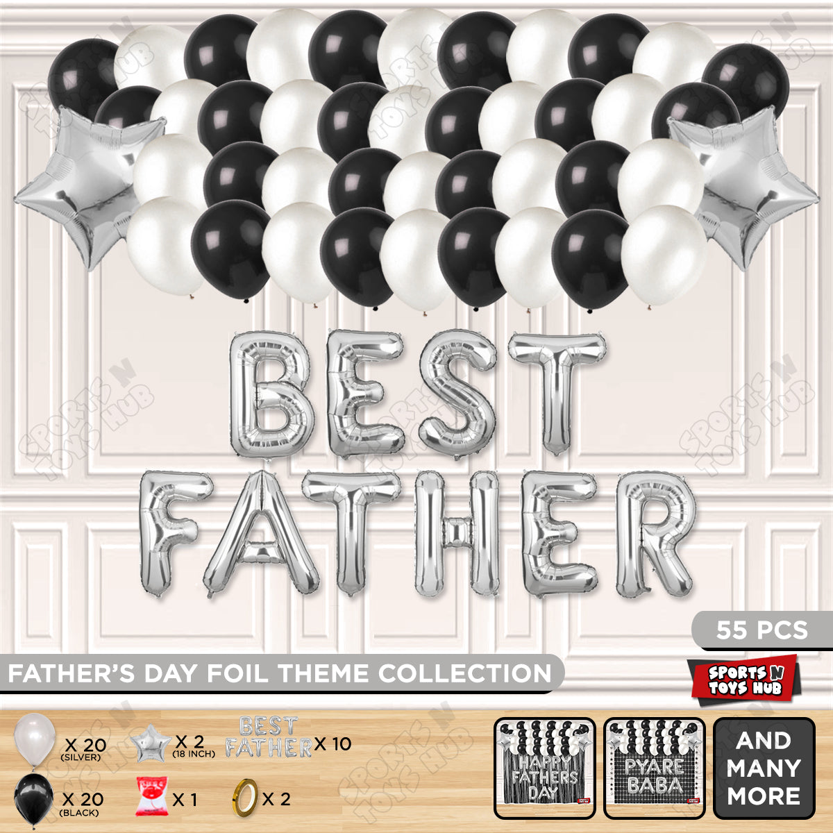 Best Father Foil Letter Garland Theme Collection