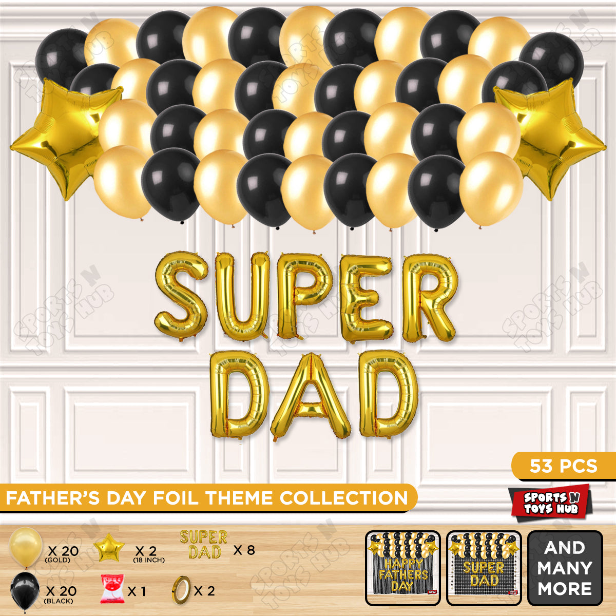 Super Dad Foil Letter Garland Theme Collection