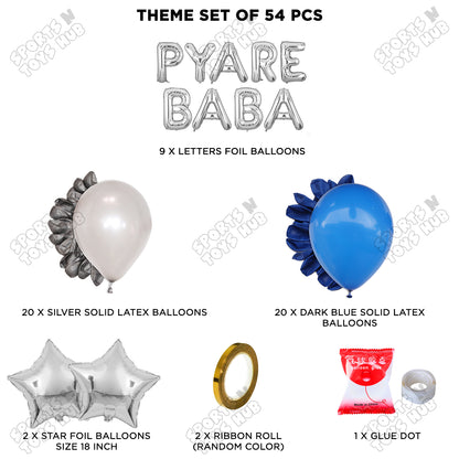 Pyare Baba Foil Letter Garland Theme Collection