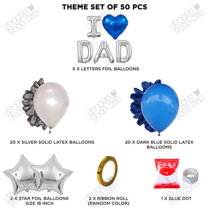 I ♡ Dad Foil Letter Garland Theme Collection