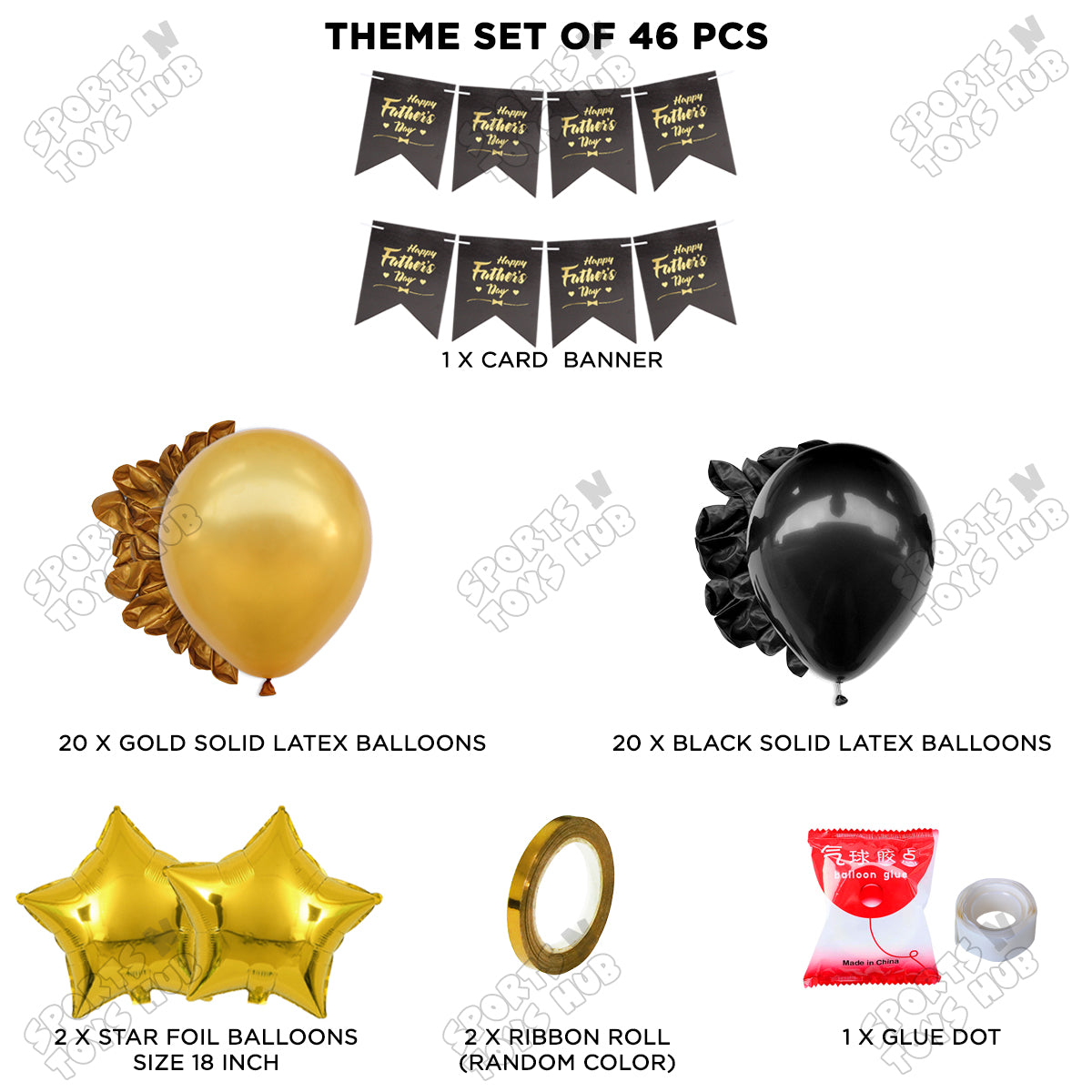 Happy Fathers Day Card Banner Theme Collection