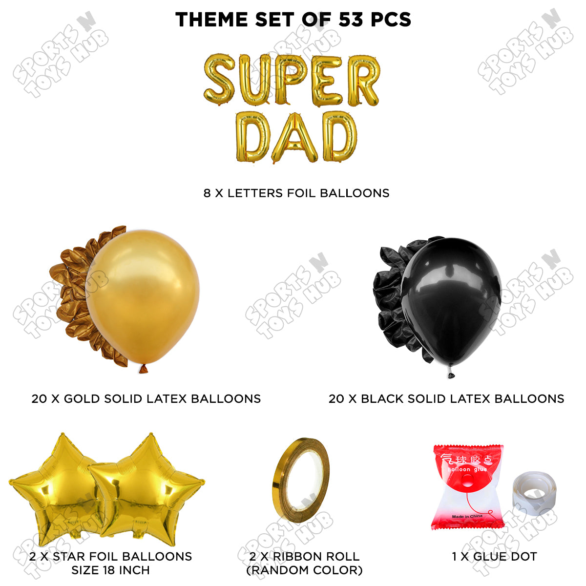 Super Dad Foil Letter Garland Theme Collection