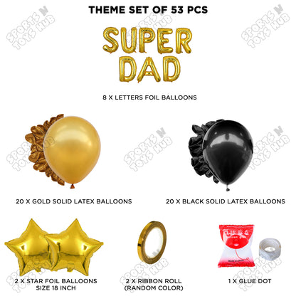 Super Dad Foil Letter Garland Theme Collection