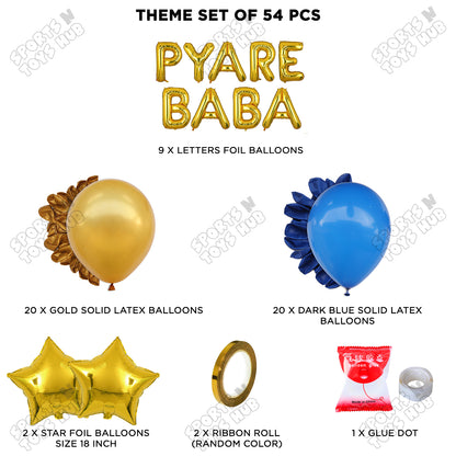 Pyare Baba Foil Letter Garland Theme Collection