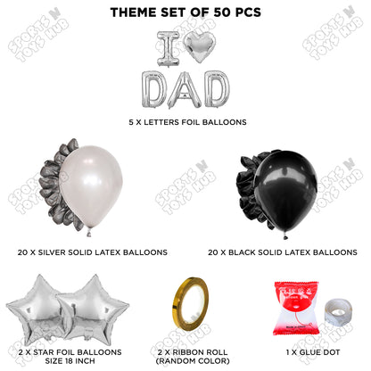 I ♡ Dad Foil Letter Garland Theme Collection