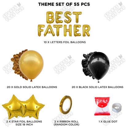 Best Father Foil Letter Garland Theme Collection