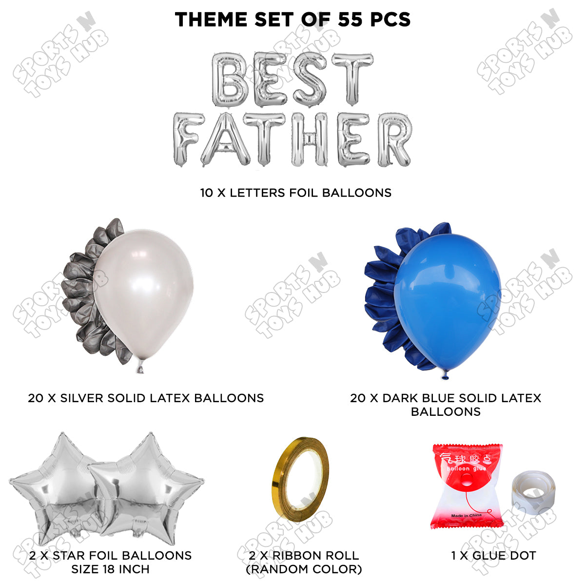 Best Father Foil Letter Garland Theme Collection