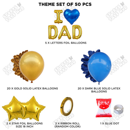 I ♡ Dad Foil Letter Garland Theme Collection