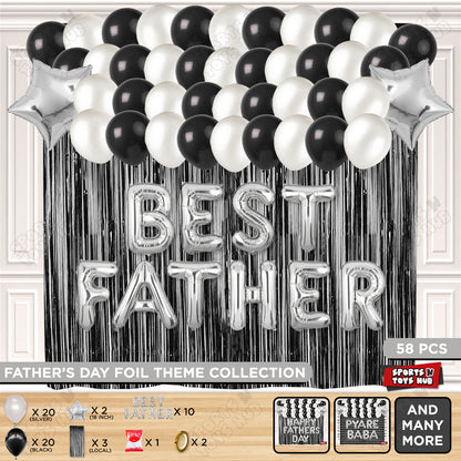 Best Father Foil Letter Curtain Theme Collection
