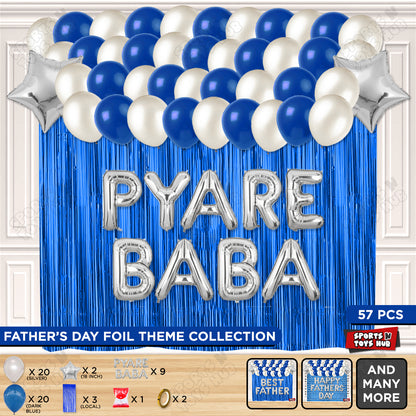 Pyare Baba Foil Letter Curtain Theme Collection