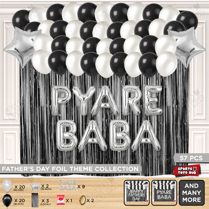 Pyare Baba Foil Letter Curtain Theme Collection